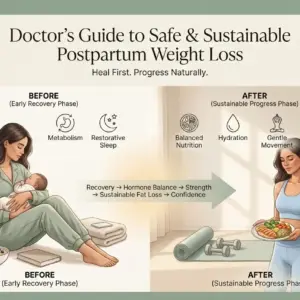 Doctor’s Guide to Safe & Sustainable Postpartum Weight Loss